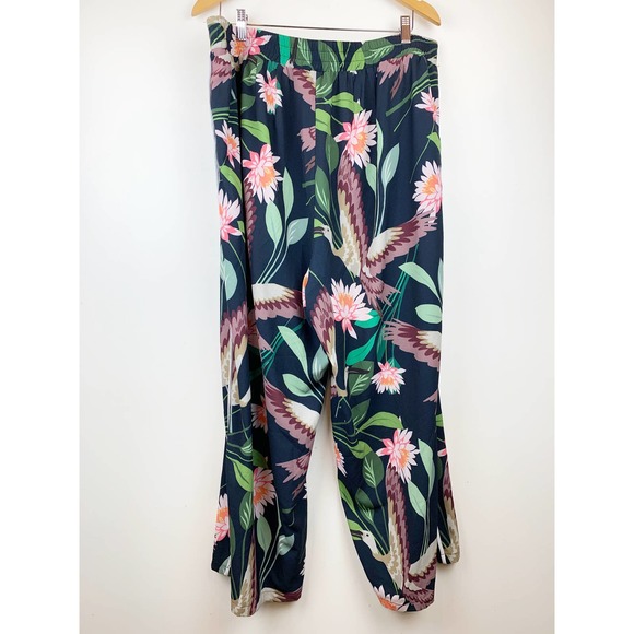 ELOQUII Printed Wide Leg Pant Floral 18 - Picture 2 of 10